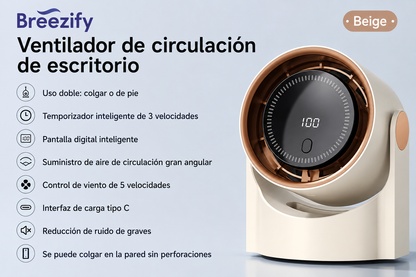 Ventilador portátil Breezify